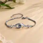 Bracelet couple photo projection pour femme mauvais oeil 9