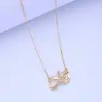 Collier couple infini brillant pour femme 2