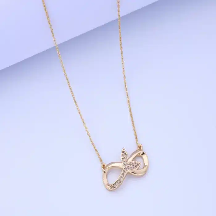Collier couple infini brillant pour femme 2
