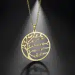Collier couple personnalisé arbre de vie femme 1