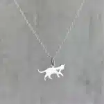 Collier couple chaton coeur femme 5