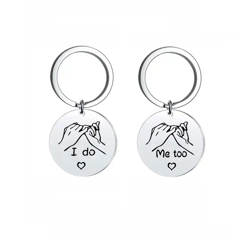 Porte-clés couple promesse