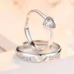 Duo bagues de promesse qui s'emboitent 2