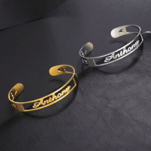 Bracelet personnalisé manchette pour homme et femme