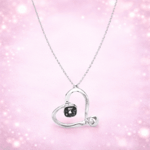 Collier coeur modelé pour femme