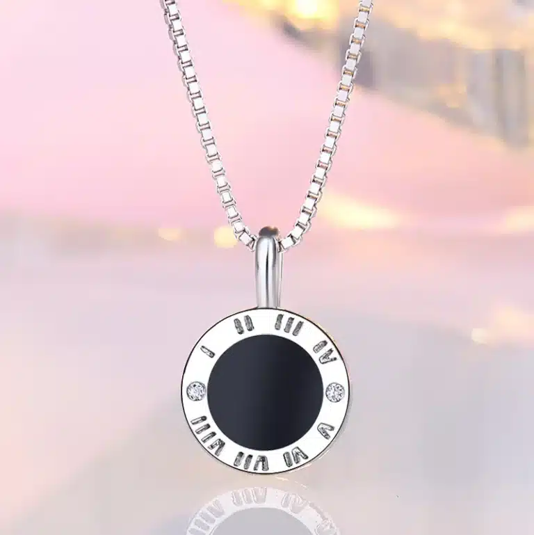Collier femme rond chiffré 2