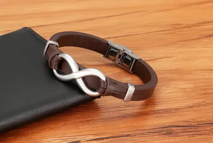 Bracelet couple infini cuir pour homme 25