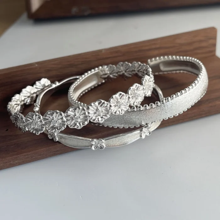 Trio bracelets vintage pour femme 3