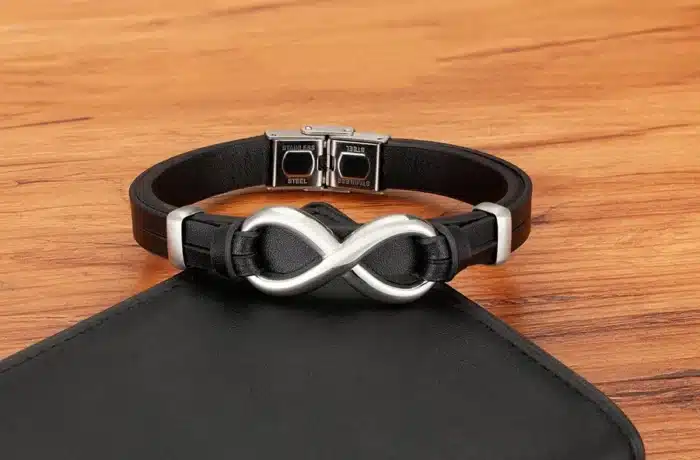 Bracelet couple infini cuir pour homme 22