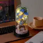 Bouquet rose éternelle lumineuse 4