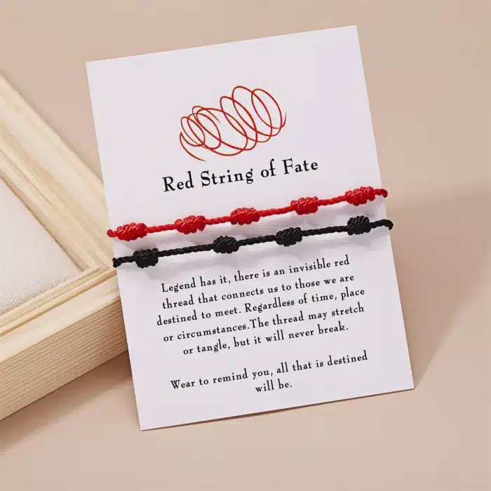 Bracelets noeud couple porte-bonheur 5