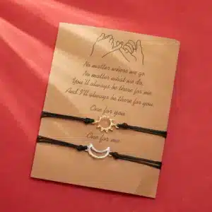 Duo bracelets couple soleil lune 6