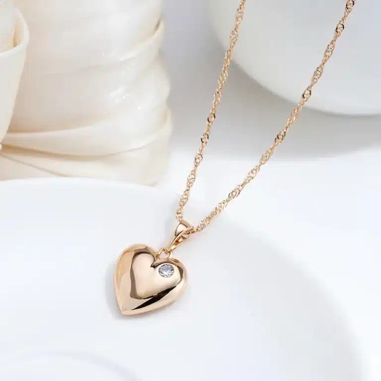 Collier coeur moderne femme 2