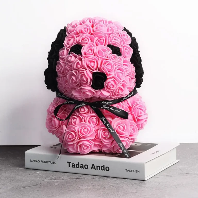 Chien en rose éternelle 5