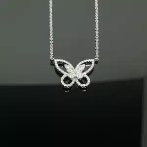 Collier papillon brillant pour femme 1
