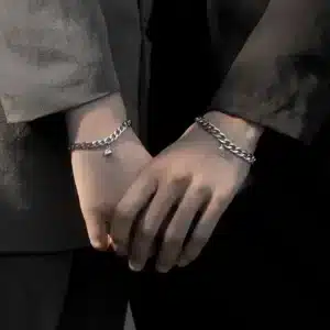 Bracelets couple magnétiques avec coeur 3