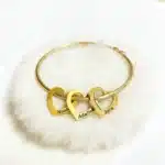 Bracelet jonc coeur personnalisé pour femme 1