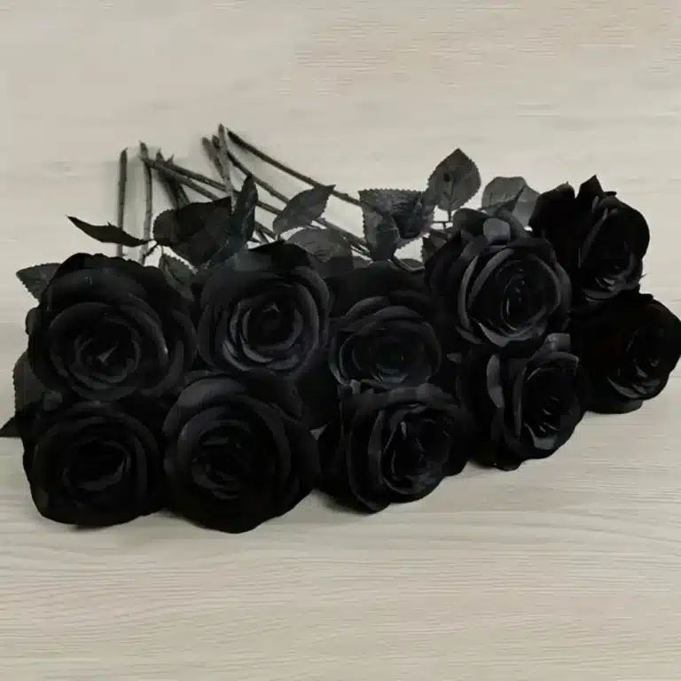 Bouquet rose éternelle noire 2