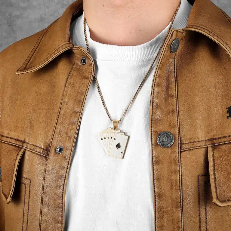 Collier couple jeu de cartes 5