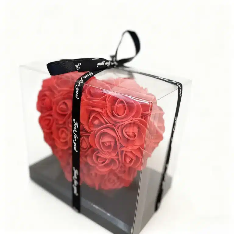 Coeur en rose éternelle st valentin 4