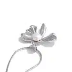 Collier couple femme fleur avec perle 7