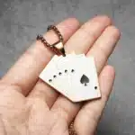Collier couple jeu de cartes 2