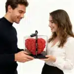 Coeur en rose éternelle st valentin 5