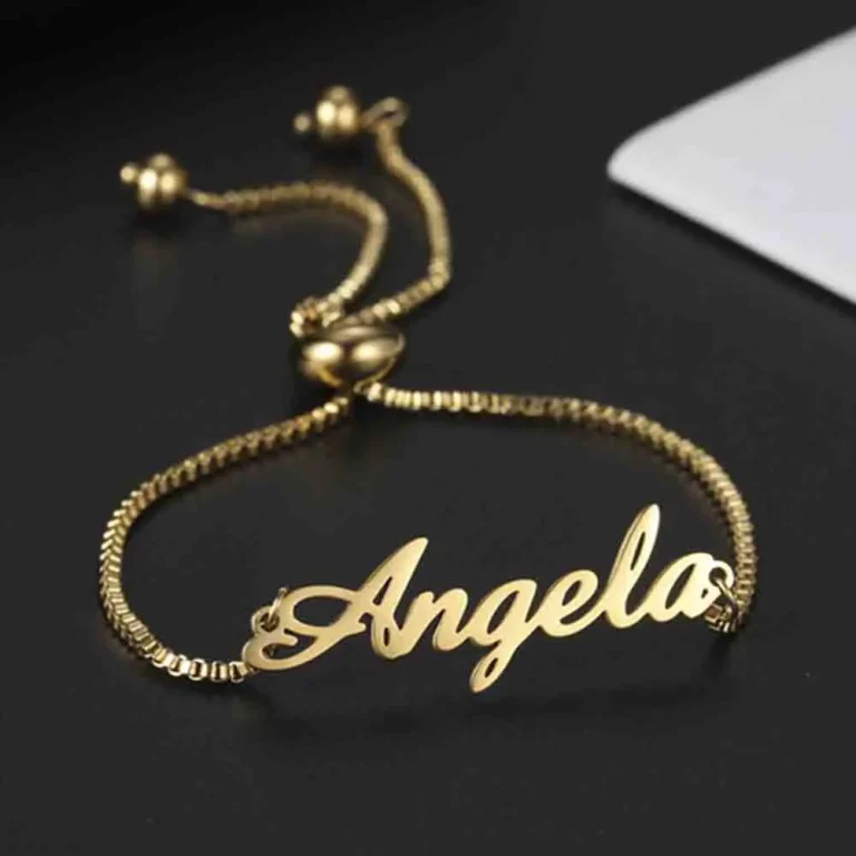 Bracelet prénom personnalisé acier inoxydable 1