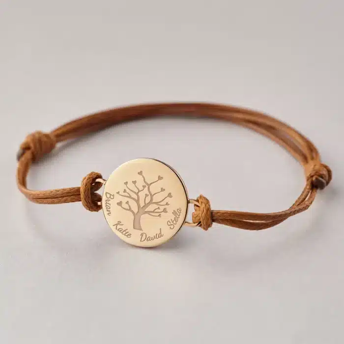 Bracelet personnalisé arbre de vie maman 3