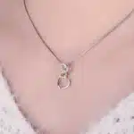 Collier femme triple coeur brillant 4