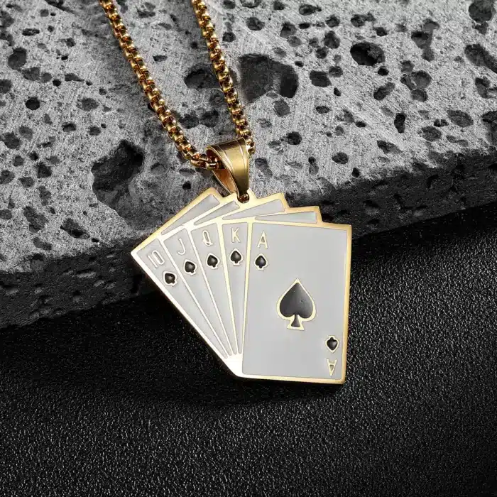 Collier couple jeu de cartes 1