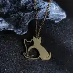 Collier couple chat câlin pour femme 2