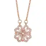 Collier romantique femme trèfle porte-bonheur 3
