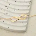 Collier symbole couple fort infini personnalisé 4