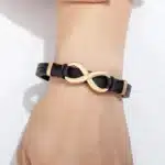 Bracelet couple infini cuir pour homme 23