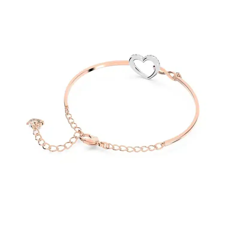 Ensemble collier bracelet coeur infini pour femme 5