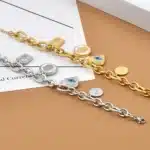 Bracelet femme oeil bleu porte-bonheur 3