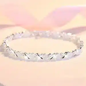 Bracelet argent brillant pour femme 1