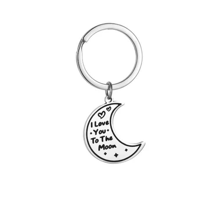 Porte-clés couple love you to the moon 4