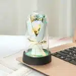 Bouquet romantique rose éternelle LED 4