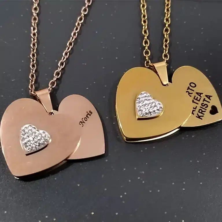 Collier coeur personnalisé qui s'ouvre pour femme 3