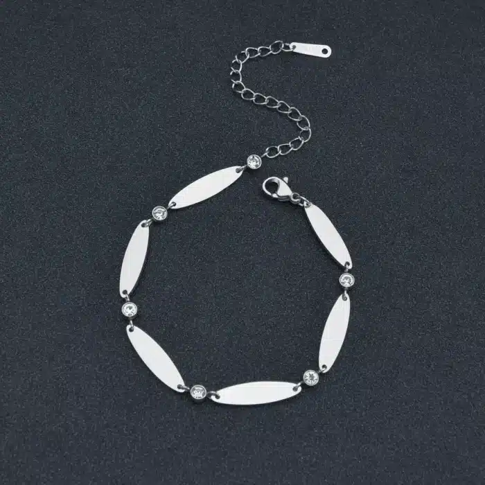 Duo bracelet couple argent et doré ajustable 3