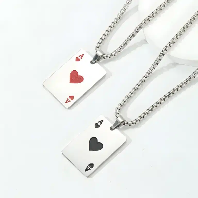 Collier couple as de coeur 6