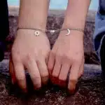 Bracelets couple aimantés lune soleil 3