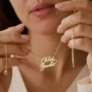 Collier couple vintage symbolique femme 1