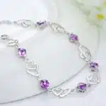 Bracelet mini coeurs pour femme 4