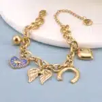 Bracelet pour femme breloques ailes d'ange 4