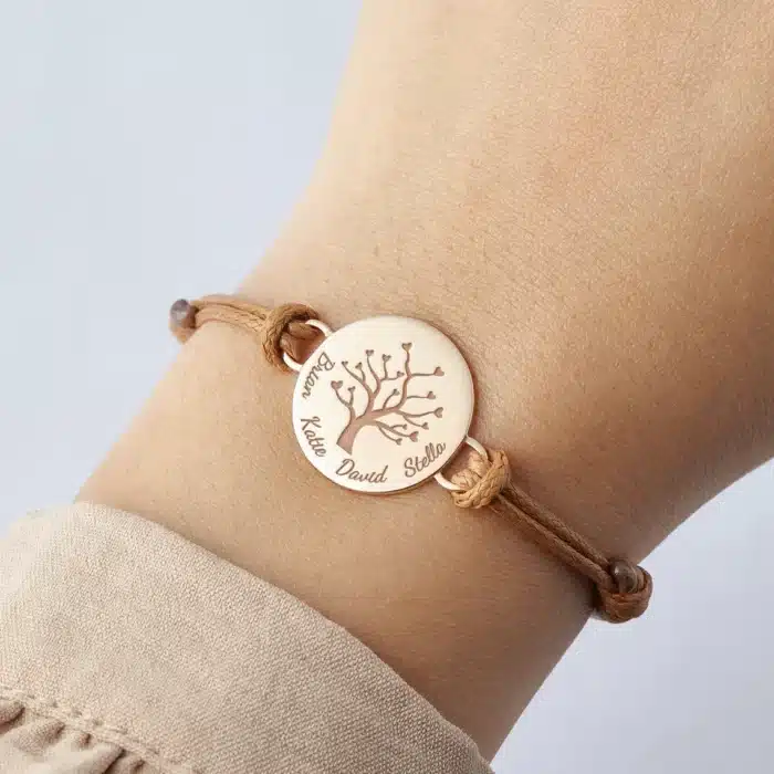 Bracelet personnalisé arbre de vie maman 1
