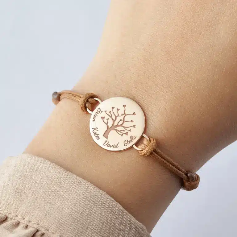 Bracelet personnalisé arbre de vie maman 1