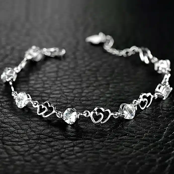 Bracelet mini coeurs pour femme 5